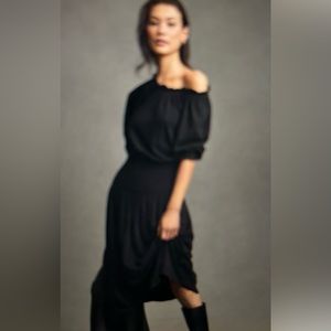Smock waist dress